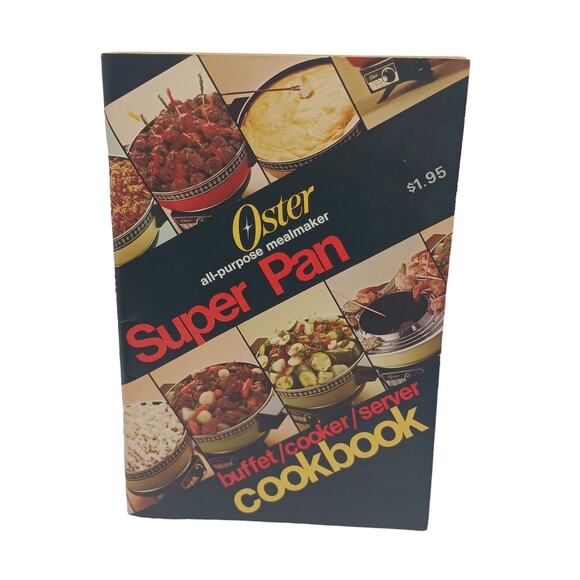 Vtg Oster All Purpose Meal Maker Super Pan Buffet Cooker Server Cookbook Booklet - Picture 1 of 7